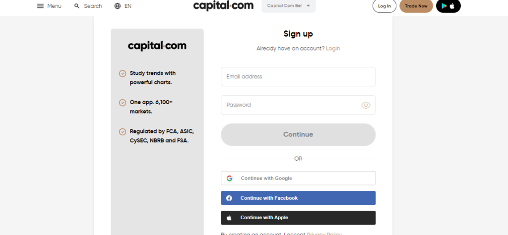 capital.com registration